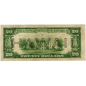 RR-, USA, 20 dollars 1934, Hawaii, Federal Reserve Note, bardzo rzadkie