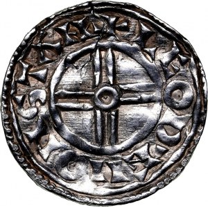 Anglia, Knut 1016-1035, denar typu short cross