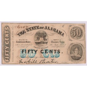 50 centów - 1863 The State of ALABAMA
