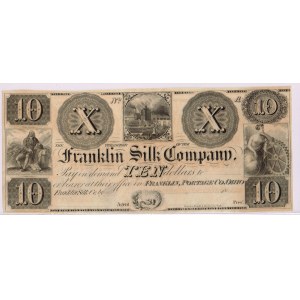 10 dolarów - 1800, The Franklin Silk Company - OHIO