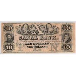 10 dolarów - 1800, The Canal Bank - New Orleans, LOUISIANA