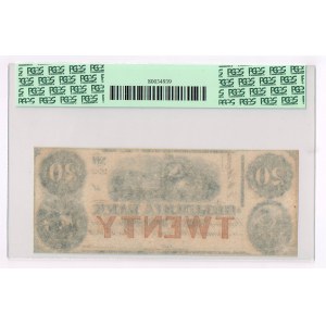 20 dolarów 1852, The Columbia Bank - Washington, D.C.