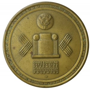 Medal 1936 - zawody Challenge w Warszawie