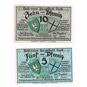 Ełk (Lyck) - 5 pfg 10 pfg 1920