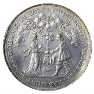 medal zaślubinowy autorstwa Jana Höhna seniora