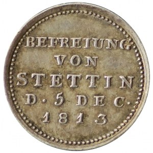 Siegespfennig, Wyzwolenie Szczecina 1813
