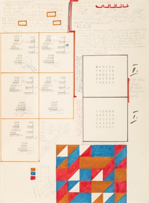 Jerzy GRABOWSKI, Rysunek 8/IV, Studium cyfry 9, 1986