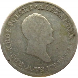 Aleksander I, 1 złoty 1822 I.B., Warszawa, rzadkie