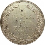 Mikuláš I., 1 1/2 rublu/10 zlatých 1833, Petrohrad - nádhera!