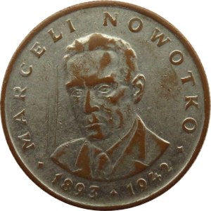 Polska, PRL, 20 złotych 1975, Nowotko, falsyfikat z epoki