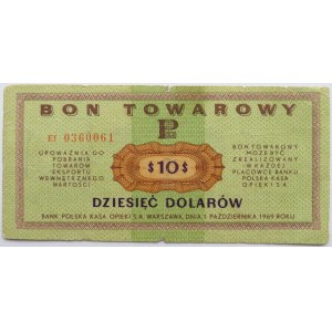 Polska, PeWeX, 10 dolarów 1969, seria Ef