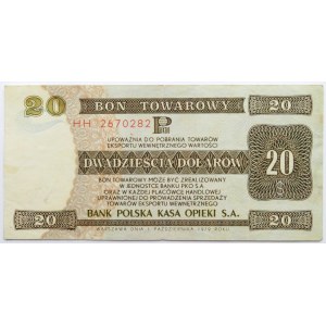 Polska, PeWeX, 20 dolarów 1979, seria HH