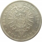 Niemcy, Saksonia/Wirtembergia, 5 marek 1876 E i F, Muldenhütten/Stuttgart