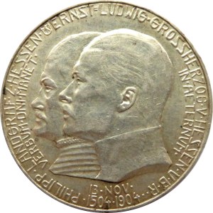 Niemcy, Hesja, 5 marek 1904, 400-lecie urodziny ks. Filipa