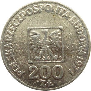 Polska, PRL, 200 złotych 1974, XXX-lat PRL-u, falsyfikat z epoki