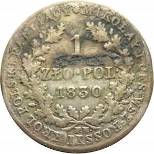 Mikołaj I, 1 złoty 1830 FH, Warszawa