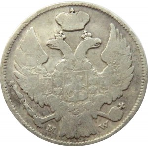 Mikołaj I, 15 kopiejek/1 złoty 1837 MW, Warszawa