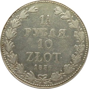 Mikołaj I, 1 1/2 rubla/10 złotych 1836, Warszawa