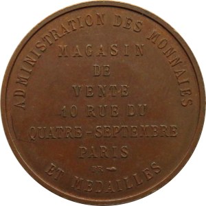 Francja, Administracja Walutowa, żeton 1767, miedź, UNC