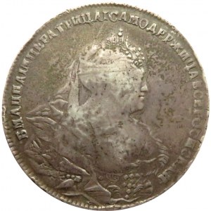 Rosja, Anna, 1 rubel 1739, Moskwa, Krasnyj Dwor