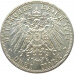 Niemcy, Anhalt, Friedrich i Marie, 3 marki 1914 A, Berlin