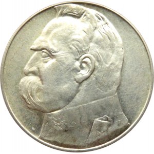 Polska, II RP, Józef Piłsudski, 10 złotych 1936, Warszawa, piękny