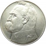 Polska, II RP, Józef Piłsudski, 10 złotych 1936, Warszawa, NISKA WAGA