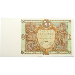 Polska, II RP, 50 złotych 1929, seria EZ, UNC-