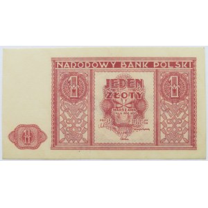 Polska, RP, 1 złotych 1946, bez oznaczenia serii, UNC