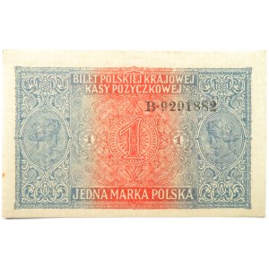 Polska, II RP, 1 marka 1916, Generał, seria B, UNC-