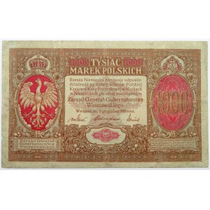 Polska, II RP, 1000 marek 1916, Generał, seria A, bardzo rzadkie