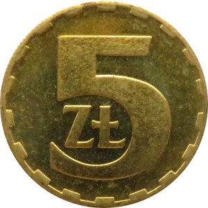 Polska, PRL, 5 złotych 1981, IDEALNE, UNC