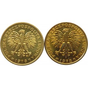 Polska, PRL, 2 złote 1978, 2 odmiany, IDEALNE, UNC