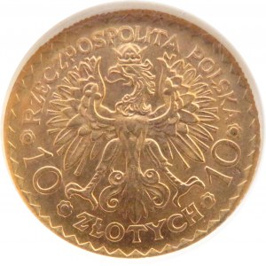 Polska, II RP, Bolesław Chrobry, 10 złotych 1925, NGC MS63