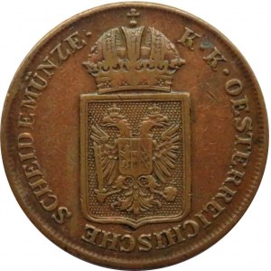 Austria, Wiosna Ludów 1848-49, 2 kreuzer (krajcar) 1848 A, Wiedeń