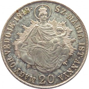Austria, Ferdynand I, 20 kreuzer (krajcar) 1848 K.B., Kremnica