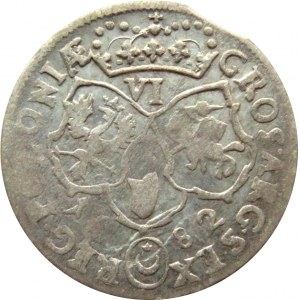 Jan III Sobieski, szóstak 1682, Bydgoszcz, duża 2 w dacie, 12 klejnotów w koronie