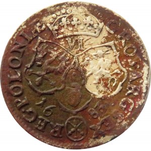 Jan III Sobieski, szóstak 1683 TLB, Bydgoszcz, herb Leliwa, jedenaście klejnotów