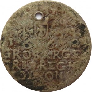 Jan II Kazimierz, trojak 1662 AT, Kraków, bez odwódki
