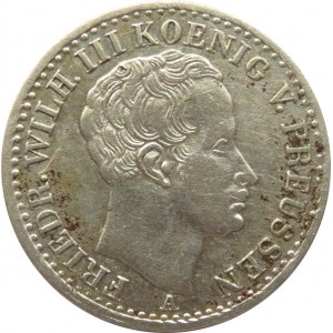 Niemcy, Prusy, Fryderyk Wilhelm III, 1/6 talara 1826 A, Berlin