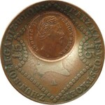 Niemcy, Bawaria, próbne odbicie 5 marek (złoto) na 15 krajcarach austriackich z 1807, rzadkie