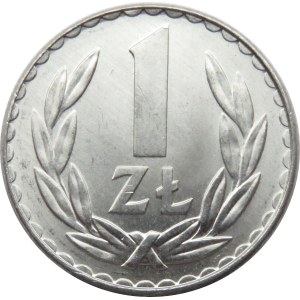 Polska, PRL, 1 złoty 1978 bez znaku, UNC