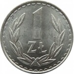 Polska, PRL, 1 złoty 1984 ze znakiem mennicy, Warszawa, UNC