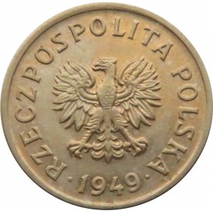Polska, PRL, 10 groszy 1949, Kremnica, UNC
