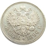 Rosja, Mikołaj II, 1 rubel 1896 *, Paryż, bardzo ładny
