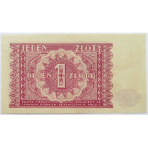 Polska, RP, 1 złotych 1946, bez oznaczenia serii, UNC