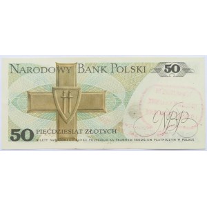 Polska, PRL, 50 złotych 1988, seria HA, UNC nadruk wyborczy