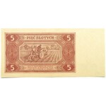 Polska, RP, 5 złotych 1948, seria AP, piękne