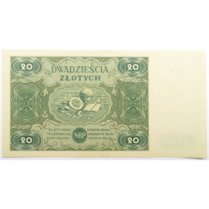 Polska, RP, 20 złotych 1947, seria B, UNC