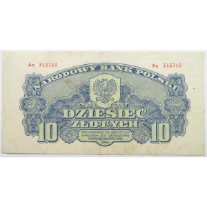 Polska Ludowa, seria lubelska, 10 złotych 1944, seria Ac